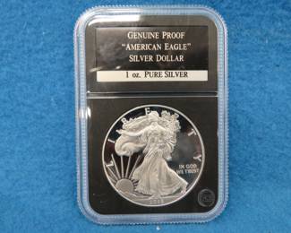Lot 120. 2015 American Silver Eagle Proof.&nbsp; One ounce of fine silver.
