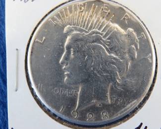 Lot 180. 1923 S Peace Dollar