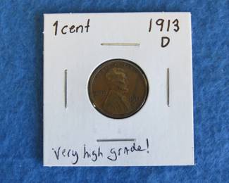 Lot 153. 1913 D Lincoln penny