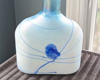 Lot #B7 - Bertil Vallien (Sweden) for Kosta Boda - Galaxy Blue Art Glass Vase