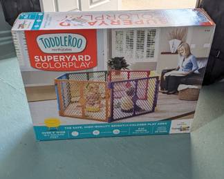Lot #B105 - Toddleroo Superyard Colorplay - Child or Pet Enclosure!