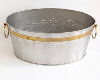 Lot #B89 - Embossed Metal Beverage Tub
