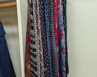 Lot #B57 - Large Lot of Ties Plus Tie Hanger