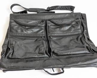 Lot #B101 - Dilana Black Leather Garment Bag