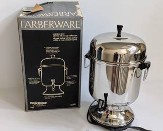 Lot #B85 - Faberware Electric Stainless Steel Coffee Urn