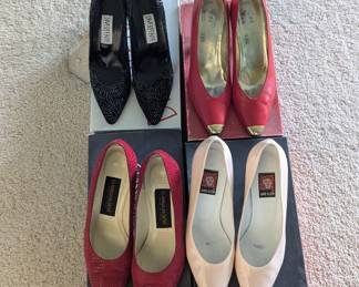 Lot #B41 - Classic Heeled Pumps, Including Divertente, Classiques Entier & Anne Klein, Sizes 7.5-8