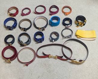 Lot #B22 - Belt Collection: Red, Orange, Yellow, Blue
