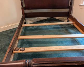 Antique late 1800's bed frame- made in NC sold locally at Henderson Store- Satterwhite Furniture *** RARE LOCAL FIND 