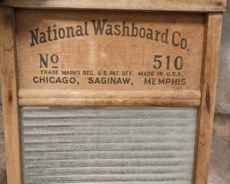 WST077 Vintage Washboard To Wash Your Clothes. No.510 from the "National Washboard Company"