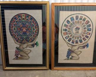 WST032 Very Interesting "Mayan" Ink Prints