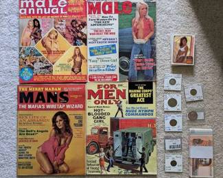 WST006-Old Magazines, Coins, Paper Money and Entertainment Cards.