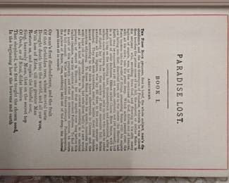 WST096 Collectable Writing From The Famous Author John Milton. "Paradise Lost" Dated 1887.