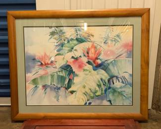 WST033 Floral Watercolor Wall Picture