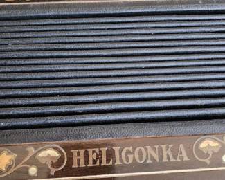 Concertina (accordion) from the 1920's. It's an Ant. Hlavacek Praha Heligonka from Czechoslovakia