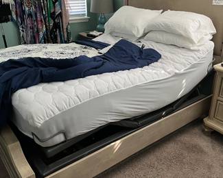 Massage Lift Bed. Queen size, both head & feet lift separately. 