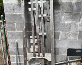 Parts of a trellis gate - arts and crafts cottage style - 