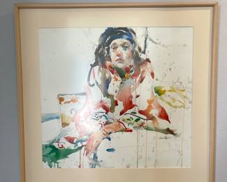 Charles Reid Original watercolor