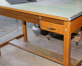 vintage drafting table 