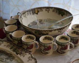 Johnson Bros. Punch set and serving platter 