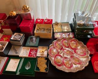 Waterford, Lenox, Georg Jensen,, Swarovski and more - holiday ornaments 