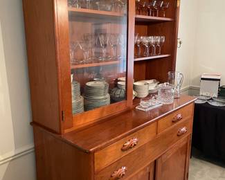 Hand-made Cherry sideboard with hutch 