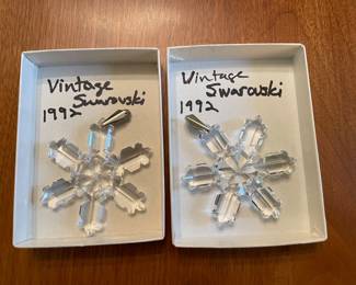 Vintage Swarovski ornaments - 1992