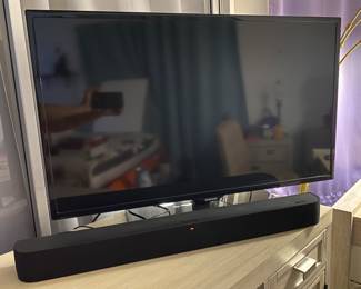 40” TV and a Roku Smart Sound Bar