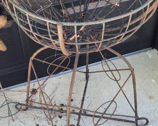 Antique metal topiary frames