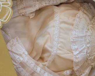 Vintage wedding dress worn by the homeowner in 1973