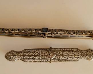 Antique diamond stick pins