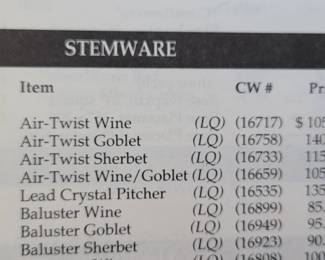 Authentic Colonial Williamsburg Air Twist wine glasses, set of 12 (one has a cravk), no longer produced