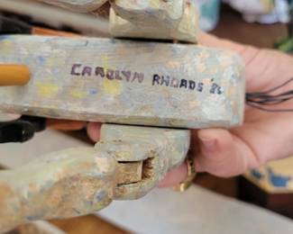 Signed Carolyn Rhodes, '87, local artist from Yorktown