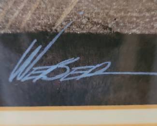 Signed Weber watercolor