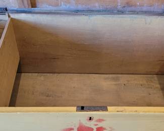 Antique painted blanket chest
