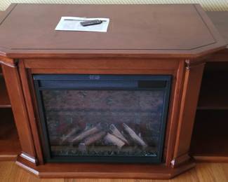 Electric Fireplace with remote control 75" long, in three sections