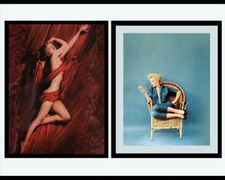 2 Large Marilyn Monroe Framed Prints