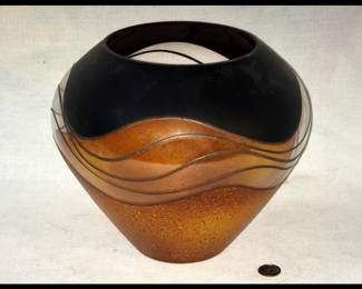 Vlasta Vobornikova Miracle Studio Czech Art Glass Vase 