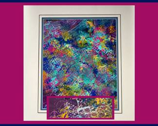 Pretty Vibrant Painting Signed 