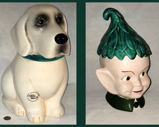 Pioneer Woman Puppy Cookie Jar and Pixie Cookie Jar