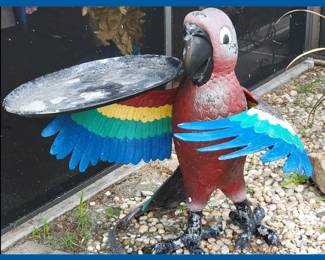 Metal Macaw; Just needs a little paint