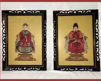 Pair of Needlepoints; Beautifully Framed 