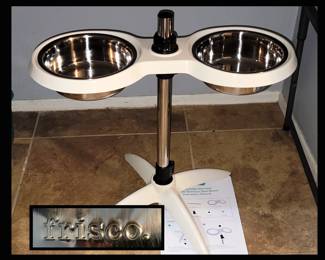 Frisco Adjustable Stainless Steel Double Elevated Dog Bowls, Brand New in Box
