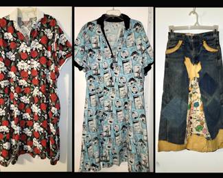 Plus Size Scull and Elvis Dresses and Vintage Hippie Skirt