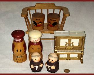 Vintage Salt and Peppers; Even the Piano is a Salt and Pepper Shaker