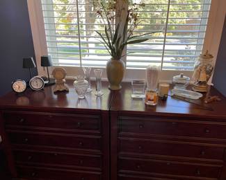 LED touch lamps set of two available, Candles and small vases