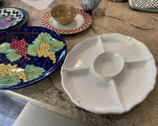 serving platters and dishes