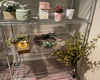 Faux plants and decor