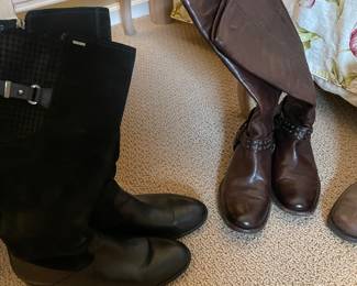 Frye leather boots:  women's size 9M