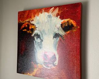 acrylic cow print