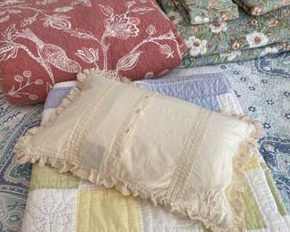 Queen quilts and occasional pillows
